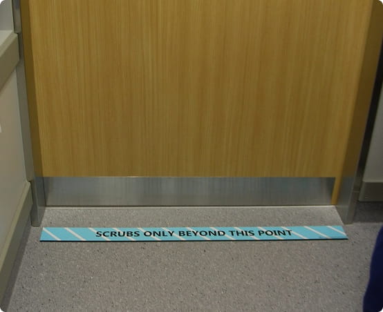 Floor Signs St Georges Scrubs only