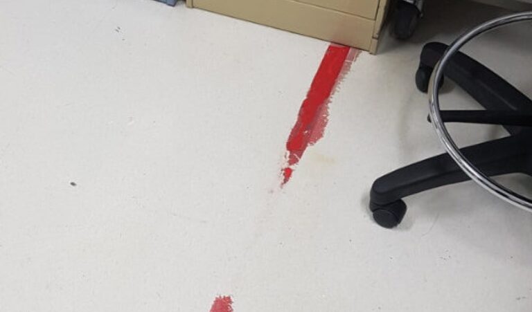 Time for a new floor sign?