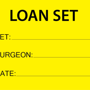 LOAN SET - 100 x 80, PAPER, Black print on Fluoro Yellow, 400 per roll