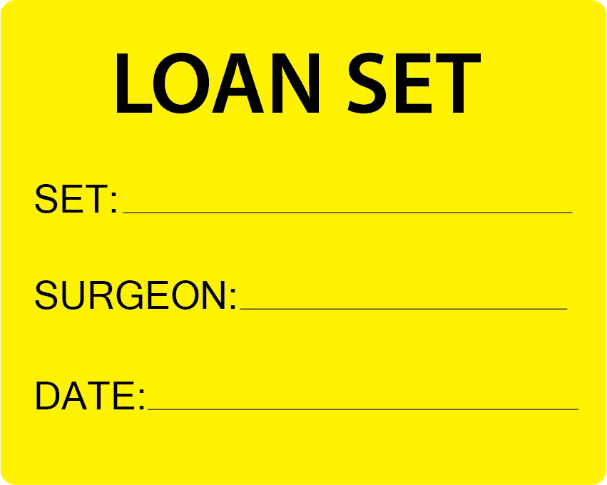 LOAN SET - 100 x 80, PAPER, Black print on Fluoro Yellow, 400 per roll