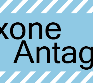 Naloxone Antagonist, 40 x 12, PAPER, Black print on Blue Label with White Diagonal stripes, 800 per roll