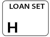 LOAN SET H - White label 400 per roll 55X42mm