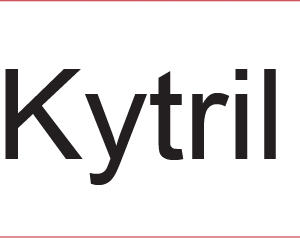 Kytril - 40 x 12, PAPER, Black print on White Label, 800 per roll