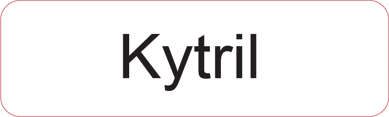 Kytril - 40 x 12, PAPER, Black print on White Label, 800 per roll