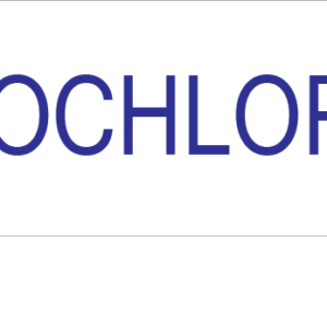 HYPOCHLOR 1% - 40 x 12, PAPER, Blue print on White Label, 800 per roll