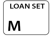 LOAN SET M - White label 400 per roll 55X42mm