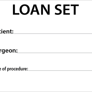 LOAN SET - PAPER, 100 x 80, Black Print on White Label, 400 per roll
