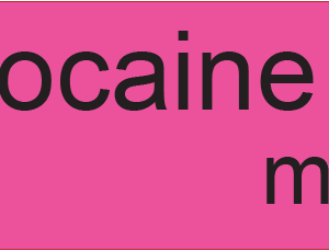 Lignocaine 1% mg/mL- 40 x 12, PAPER, Black print on fluoro pink Label, 800 per roll