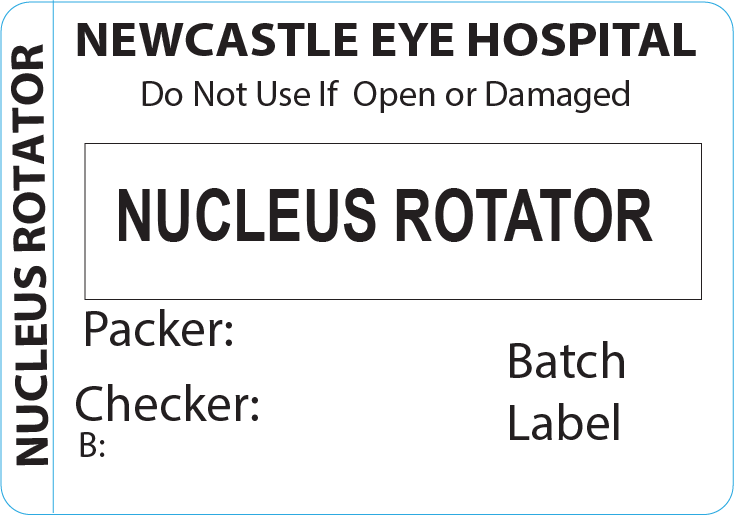 NUCLEUS ROTATOR Piggy Back Label printer 50 x 35 mm 500 per roll - No indicator
