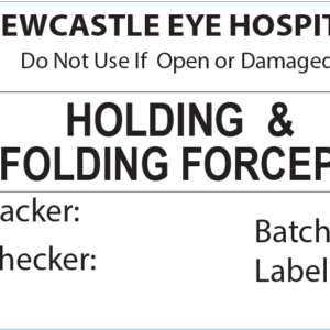 HOLDING & FOLDING FORCEPS Piggy Back Label printer 50 x 35 mm 500 per roll - No indicator