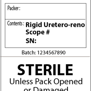 Rigid Uretero-reno Tray -(Sequential numbers) -103x40mm, Piggy Back Label, 500/roll