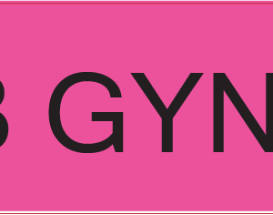 OB GYNAE - 40 x 12 , PAPER, Black print on Fluoro Pink Label, 800 per roll