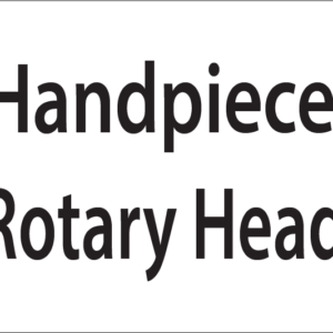 Handpiece Rotary Head -27mm x 36mm Black Print on White Label, 400 per roll