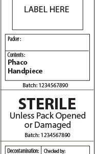 Phaco Handpiece - 103 x 80mm, PIGGY BACK White Label, 500 per ROLL