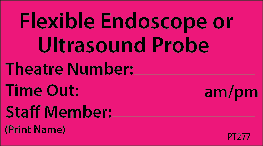 Flexible Endoscope or Ultrasound Probe - 90 x 50, hole punched, 100 per packet with ties.