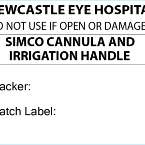 SIMCO CANNULA AND IRRIGATION HANDLE- 50 x 35 Piggy Back, Printed, with steam indicator 500/roll