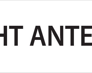 RIGHT ANTERIOR - 40 x 12, PAPER, Black print on White Label, 800 per roll