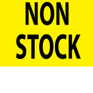 NON STOCK - 100 x 80, PAPER, Black print on Fluoro Yellow Label, 400 per roll