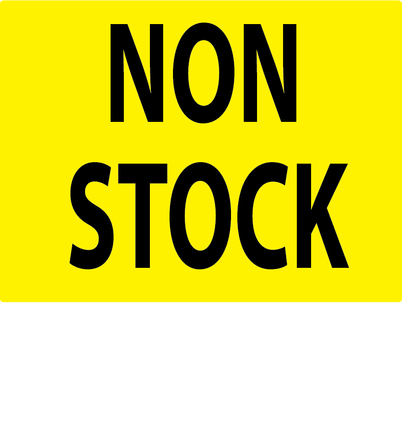 NON STOCK - 100 x 80, PAPER, Black print on Fluoro Yellow Label, 400 per roll
