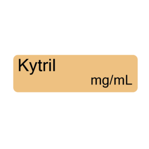 Kytril mg/mL - 40 x 12, PAPER, Black print on Salmon Label, 800 per roll
