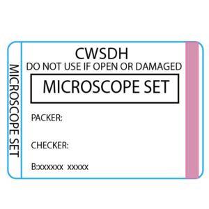 Microscope set - 50 x 35 Piggy Back, Printed, with steam indicator 500/roll