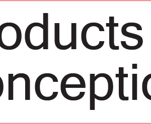 Products of Conception - 40 x 12, PAPER, Black print on White Label, 800 per roll