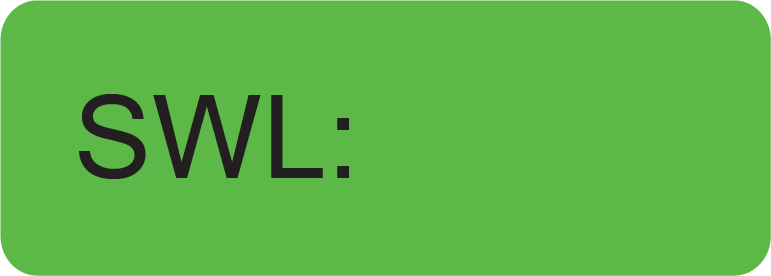 SWL : - 70 x 25, PAPER, Black print on Fluoro Green Label, 500 per roll