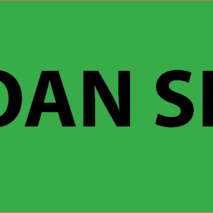 LOAN SET (FLINDERS)- Black on Green 90 x 50, pack of 100 with ties