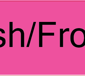 Fresh/ Frozen- 40 x 12, PAPER, Black print on Fluoro Pink, 800 per roll