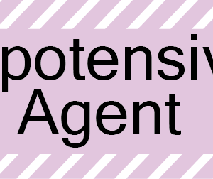 Hypotensive Agent, 40 x 12, PAPER, Black print on Violet with white diagonal lines label , 800 per roll