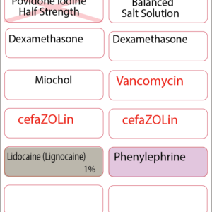 Ophthamology - 12 Labels per page Sterile Label Sheet - 40 x 12, Polypropylene with acrylic permanent adhesive 1 label sheet per pouch, 100 per box, Gamma Sterlised