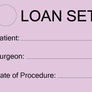 LOAN SET- 100 x 80, PAPER, Black print on Violet Label, 400 per roll