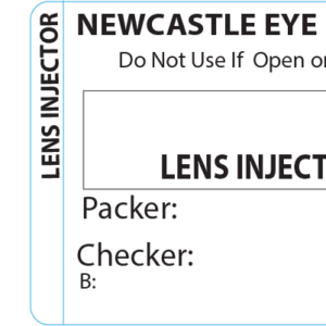 LENS INJECTOR Piggy Back Label printer 50 x 35 mm 500 per roll - No indicator