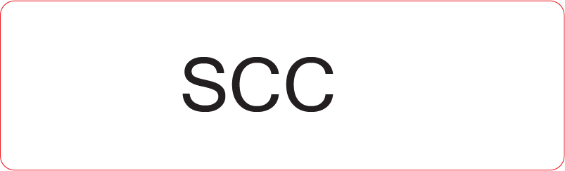 SCC - 40 x 12, PAPER, Black print on White Label, 800 per roll