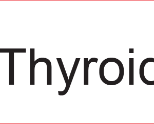 Thyroid - 40 x 12, PAPER, Black print on White Label, 800 per roll