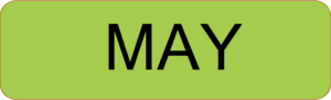 MAY – 40 x 12, PAPER, Black print on Green label, 800 per roll