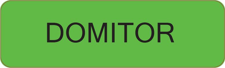 DOMITOR - 40 x 12, PAPER, Black print on GREEN LABEL , 800 per roll