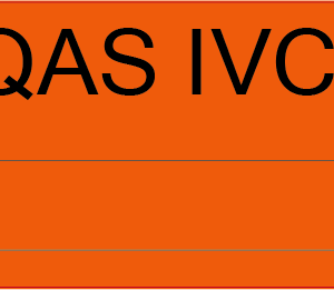 QAS IVC - 40 x 12, PAPER, Black print on Orange label, 800 per roll