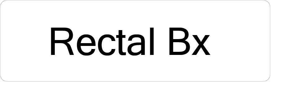 Rectal Bx - 40 x 12, PAPER, Black print on White Label, 800 per roll