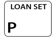 LOAN SET P - White label 400 per roll 55X42mm