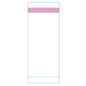 72 x 35 Printed white Piggy Back label with STEAM INDICATOR ON LEFT, overprinted (Brown when steamed) 25mm Core - perforated between labels, 1,500 per roll - (Slit on right hand side)