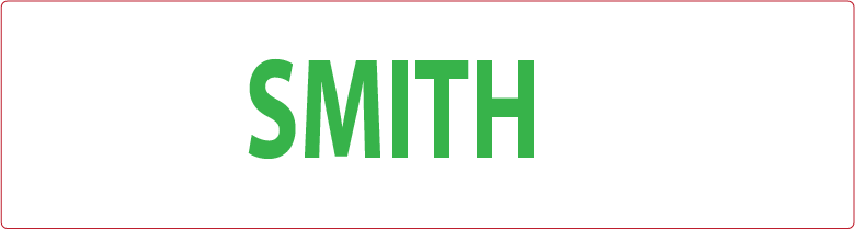 SMITH - GREEN PRINT ON WHITE, 70 X 20MM, 1000/ROLL