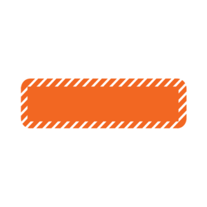 Orange Label with White Diagonal stripes, 40 x 12, BLANK, 800 per roll