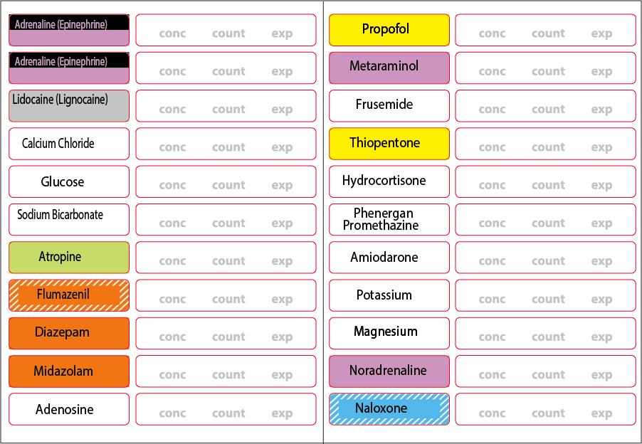 ALPS/LSAS-611 (44 up labels) - 40mmx12mm - Polypropylene with acrylic perm adhesive,100 Per Pack, GAMMA STERILISED