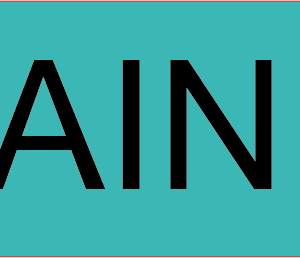 AIN - 40 x 12, PAPER, Black print on Teal label , 800 per roll