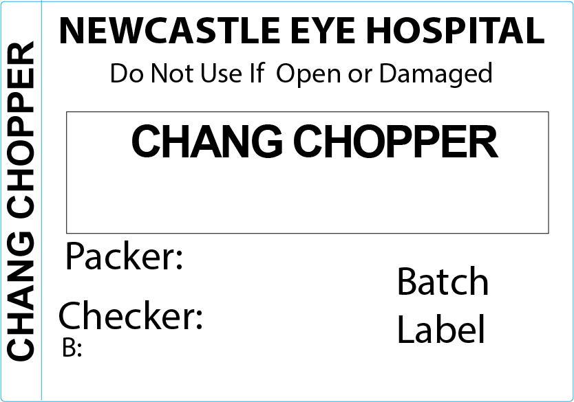PB5035P500-34 "CHANG CHOPPER" Piggy Back Label printer 50 x 35 mm 500 per roll - No indicator