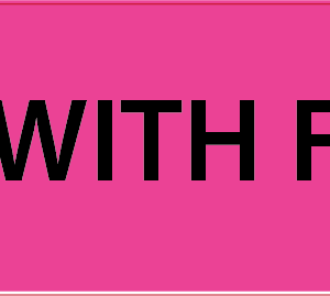 GIVE WITH FOOD- 40 x 12 , PAPER, Black print on Fluoro Pink Label, 800 per roll