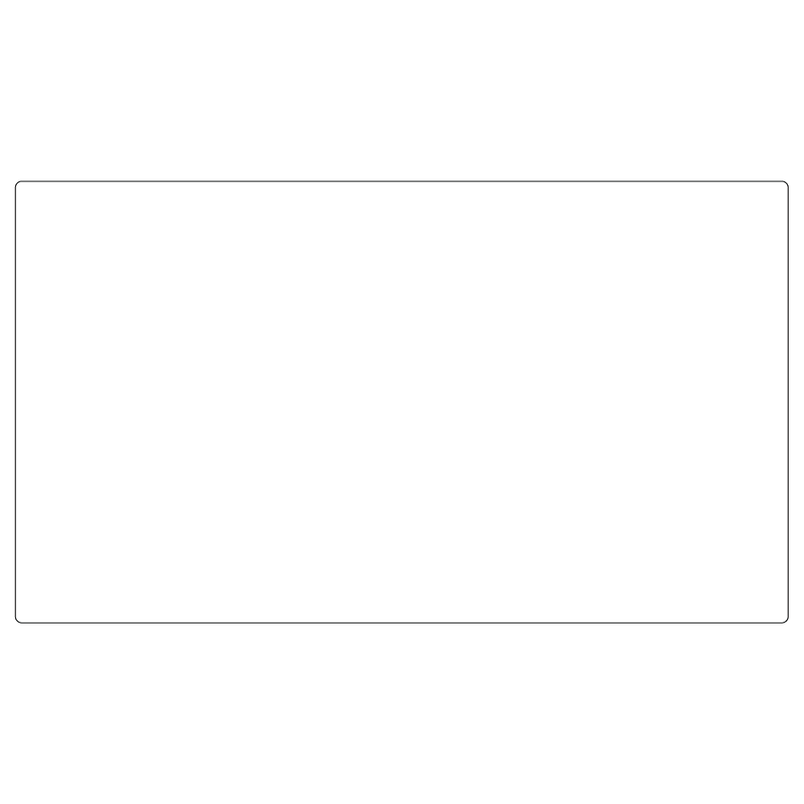 Blank - 70 x 40mm - Polypropylene, Blank White label, 500 per roll, perforated