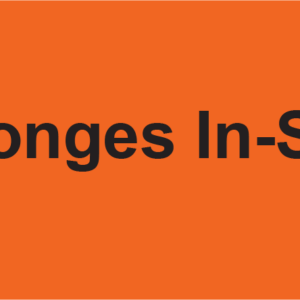 Sponges In-Situ - 70 x 40 Black on Fluoro Orange 500 per roll
