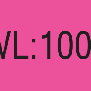 SWL : 100kg, 70 x 25, PAPER, Black print on Fluoro Pink Label, 500 per roll